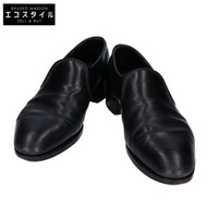 Pre-owned John Lobb black calfskin Edward 1000 last plain-toe loafers, size 6 1/2E