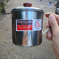 430 stainless steel mug - with lid