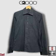 KEMEJA MEN'S PLAIN SHIRT G2000 BLACK SIZE S