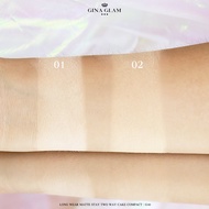 GINA GLAM pressed powder G40  แป้งพัฟ แป้งผสมรองพื้นที่ดีที่สุด ปกปิดเรียบเนียน คุมมัน