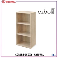 IRIS Ohyama Japan Color Box 3-Tier Wood Storage Shelf - CX3