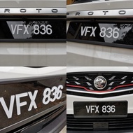 Plat Nombor Kristal L60 [Premium Quality Hassle Free Installation] Crystal Car Number Plate L60 [Rea