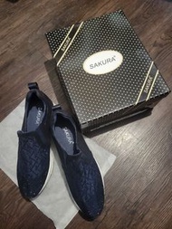 日本 Sakura 女士休閒鞋 藍色 40碼