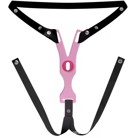 Male Panty Deep Throat Chastity Belt BDSM Sissy Mimic Female Pussy FUFU Clip with Anti-slip Belt Coc