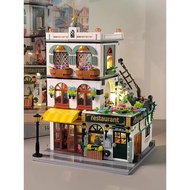 lego brick lego Girl Series House Building Blocks Villa Castle Play House Cabin Small Particles Suit