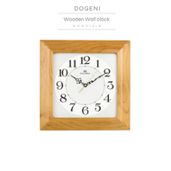DOGENI นาฬิกาแขวนไม้ Wooden Wall Clock (WNW010LB/WNW010DB)