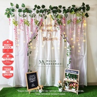 Dekorasi Syukuran Tasyakuran Backdrop 4 7 Bulanan PhotoBooth DIY Murah