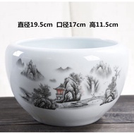 Flower Pot Lotus Basin 紫砂大号荷花缸莲花专用陶瓷水培铜钱草花盆无孔水养睡莲碗莲盆