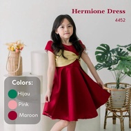 Two Mix - Baju Gaun Dress Anak Natal Perempuan Satin Cantik Mewah 1-12 Tahun 4452
