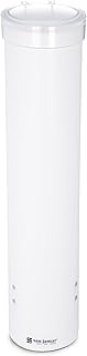 San Jamar C3165WH Medium Pull Type Water Cup Dispenser, Fits 4 to 10 oz Cone and Flat Bottom Cups, 1