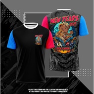 Baju Tahun Baru Edisi 2023 Ride Santai | Tshirt New Years 2023 Editon Bear Design Ride Santai | Man 