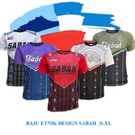 BAJU ETNIK DESIGN SABAH BAJU JERSEY DESIGN SABAH|S-XL