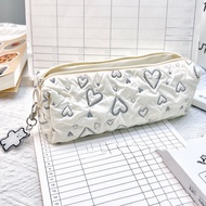 Ins lovely love inbox large-capacity student inbox multifunctional cosmetic bag storage bag