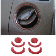 For Honda N-BOX JF3 JF4 2017-2021 Soft Carbon Fiber Car Central Control Air Outlet Patch Cover Trim 