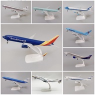 20cm Alloy Metal Air USA Southwest Airlines Boeing 737 B737 Airways Diecast Airplane Model Canada KL
