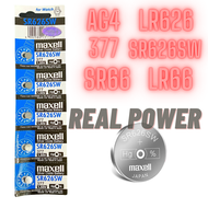 [HCM] Pin Maxell AG4 / 377 / 377A / SR626SW / LR626 / SR66 / LR66 Silver Oxide 1.55Volt (Made in Jap