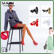 SUKIKII Doll Shoes, Handmade Exquisite High Heels, Doll Shoes Accessories 1/6 Supermodel Doll BJD Do