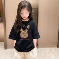 女童T恤Girl's T-shirt童装女童t恤短袖纯棉夏季衣服女孩2025新款儿童女装夏装兔子上衣新款2026.3.11