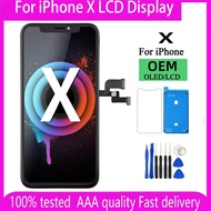 OLED Pantalla For iPhone X LCD Display Touch Screen Digitizer Assembly for iPhone X LCD Replacement