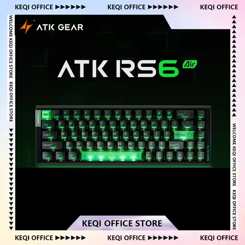 ATK RS6 Air Magnetic Switch Mechanical Keyboard Wired Gasket Structure 8KHz RGB Gaming Keyboard Cust