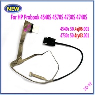 *LCD LED LVDS Screen Video Flex Cable for HP Probook 4540S 4570S 4730S 4740s 4540s 50.4sj06.001 4730