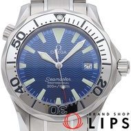 นาฬิกา OMEGA Seamaster 300M Quartz 36mm รุ่น 2263.80 สแตนเลสสตีล สำหรับผู้ชาย หน้าปัดสีน้ำเงิน ผ่านก