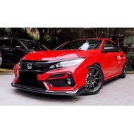 Civic Fc For Si Bumper Fk4 Fk7 Front Lips Lip Diffuser Double Layer Design PP material