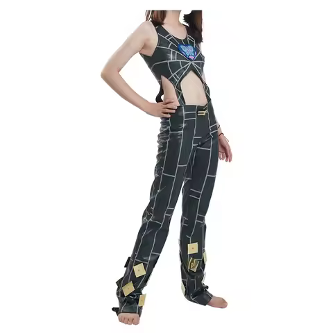 Sky02 Fantasy Jolyne Cujoh Cosplay Costume Adult Women Vest Pants Outfits Halloween Carnival Party S