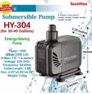 Seabillion Aqua Pump HY 302 HY 303 HY 304 Submersible Water Pump for Fish Tank Aquarium