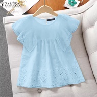 ZANZEA Women Fashion Sweet Ruffle Lace Patchwork Camisoles A-Line Sleeveless Solid Tank Tops #0805