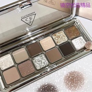 Brand Cosmetics Premium Gift 3CE Eyeshadow Cement Palette 12 Colors New Style Sudoku Grid rawneurals