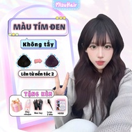 Grape Purple hair dye without bleach comes with a hair dye kit