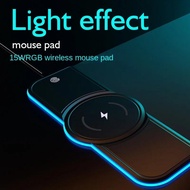 Wireless Fast Charging RGB Extra Large Mouse Pad 15W/7.5W RGB Touch Luminous Gaming Large Pad Mouse Pad