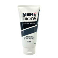 Biore Mens Double Scrub Facial Wash/Micro Scrub Facial Wash/Moisture Facial Wash/Acne Care Facial Wa