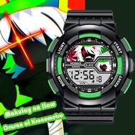 roblox1x4 Kids Anime Digital Watch for Children LED Waterproof Cartoon Electronic Wristwatch with Mu