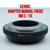 Kernel Lens Adapter | NIK S - FX | Nikon S Nikon EF Pre-AI AI AI-S AF AF-S AF-D Lenses to Body Camer