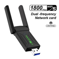 Actual 1300Mbps WiFi Adapter  USB WiFi Receiver with Bluetooth Driver-Free Wireless USB Adapter Dual