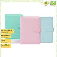 Caro KLONG A5 PU leather notebook 100 pages 120GSM MS 992 refill notebook with pastel leather cover
