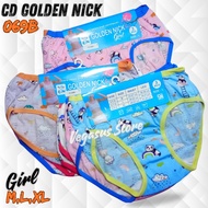 3pcs Girls' Panties CD Golden Nick 069B- Daleman Girls Age 4-9 Years-Vegasus Store
