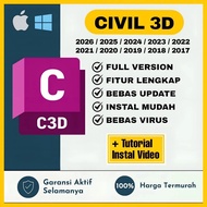 Civil 3D 2026 - 2018 Full Version Lifetime Permanen Windows | Tersedia Versi