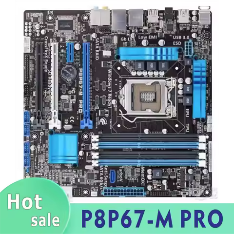 P8P67-M PRO computer motherboard LGA 1155 DDR3 32G desktop motherboard SATA III PCI-E 3.0 X16 100% t