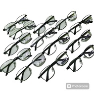 Reading Glasses Plus Lens & Minus Iron Handle /Reading Glasses /glasses size +- 0.50-400