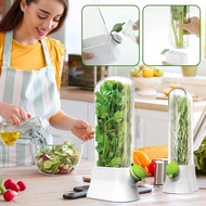 Fresh Herb Keeper Storage Container Herb Vegetable Preserving Vanilla Cup Shoot Storage H9j0