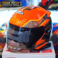 ZEUS SINGLE VISOR HELMET🇹🇼 GJ609 ORANGE