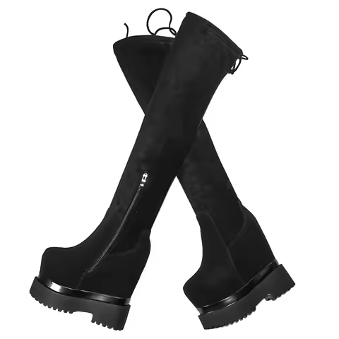 High Heel Pumps Plus Size 9 Shoes Women Size 40 41 Genuine Leather Over The Knee Snow Boots Fashion 