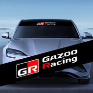Car front windshield sticker front and rear decoration 3D sticker suitable for Toyota GR GAZOO RACIN