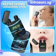 INTR Pek Liver Cleansing Nasal Herbal Box Double-hole Refreshing Stick Sleepy Driving Cool Oil Anti-sleeping Nose Stick Pek Double-hole Flip-top Nose-opening Refreshing Stick