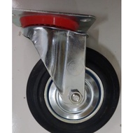 6" live wheels 6 inch rubber wheels ROHA 6 inch display case trolley wheels