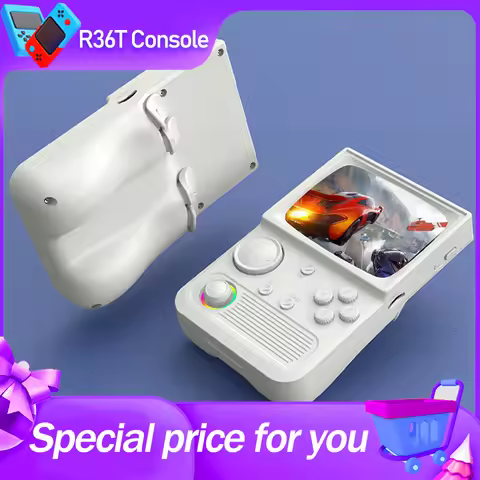 AISLPC R36T Retro TV Handheld Game Console 22000+Games EmuELEC System 3.5 Inch IPS Screen 64/128GB P