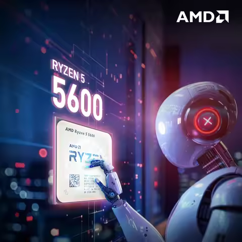 NEW AMD Ryzen 5 5600 6-Core 12-Thread Processor PCIe 4.0 Socket AM4 7NM R5 56003.5GHz 65W L3=32M DDR